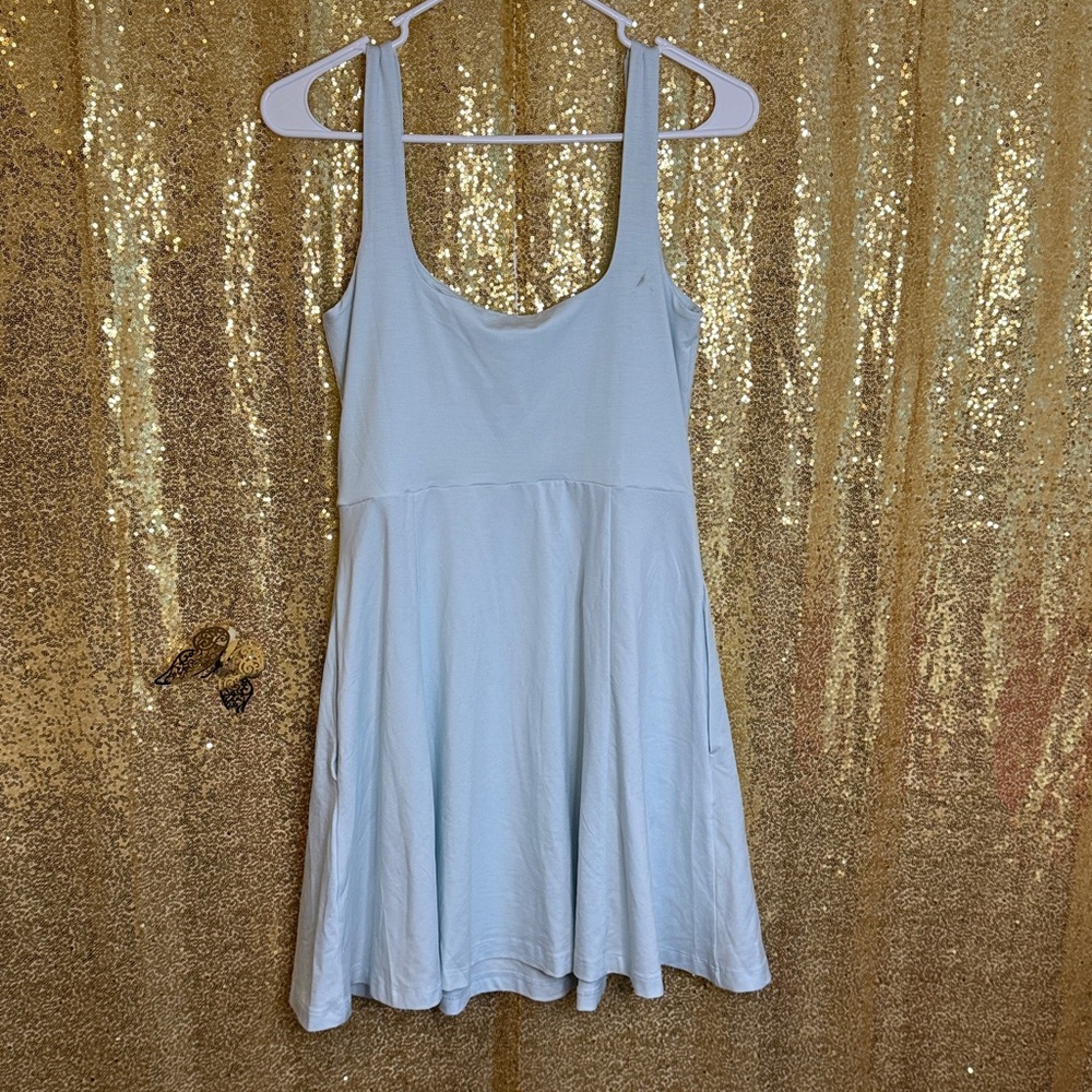 Beyond Yoga light blue Mini Dress {With pockets} - Picture 1 of 7